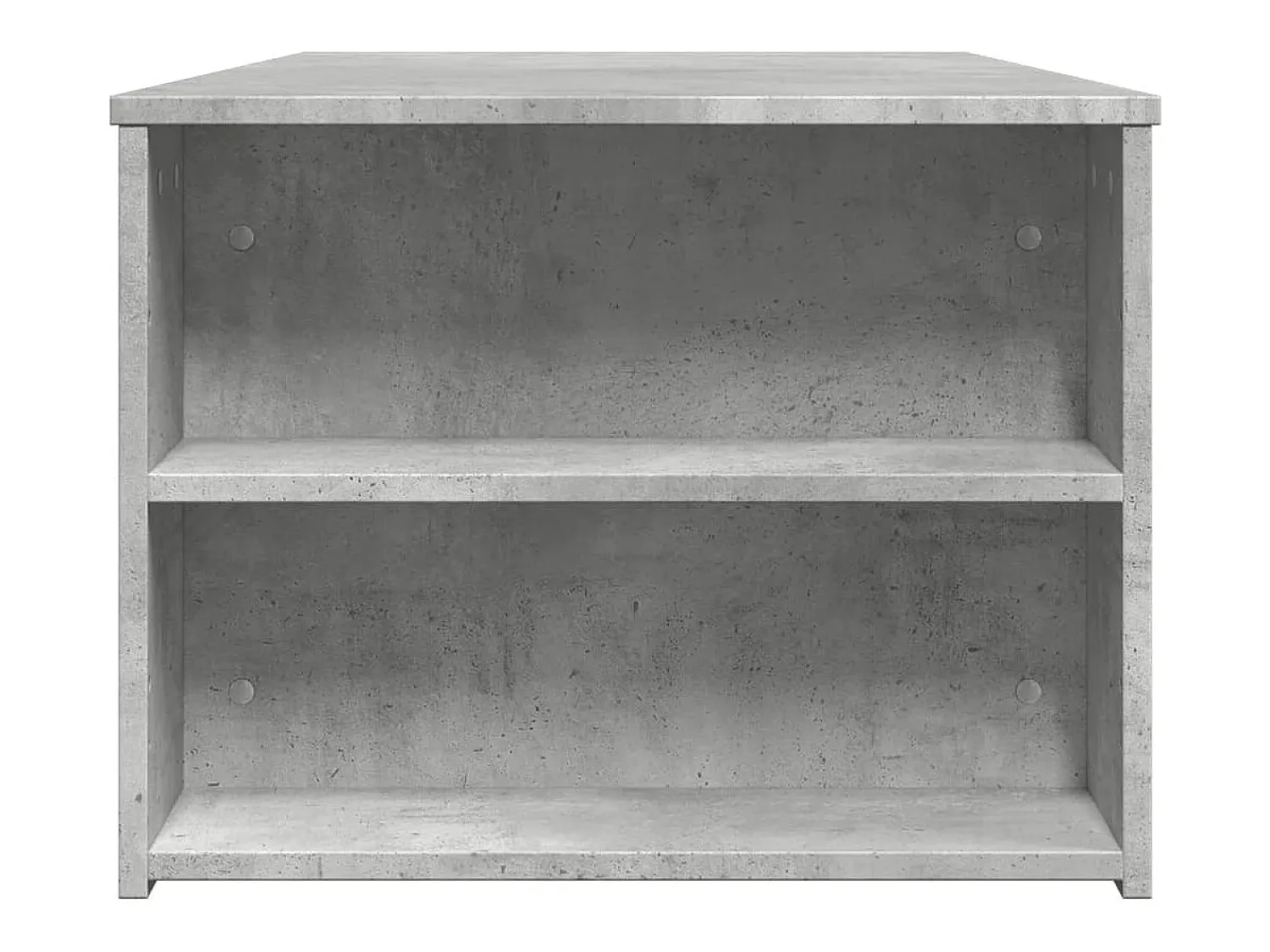 Mesa De Centro| Mesa de centro | Mesa de apoio 102x55x42 cm madeira processada cinza cimento Cinzento