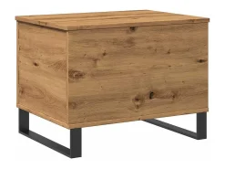 Mesa De Centro* Mesa de centro | Mesa de apoio 60x44.5x45 cm derivados madeira carvalho artisiano Castanho