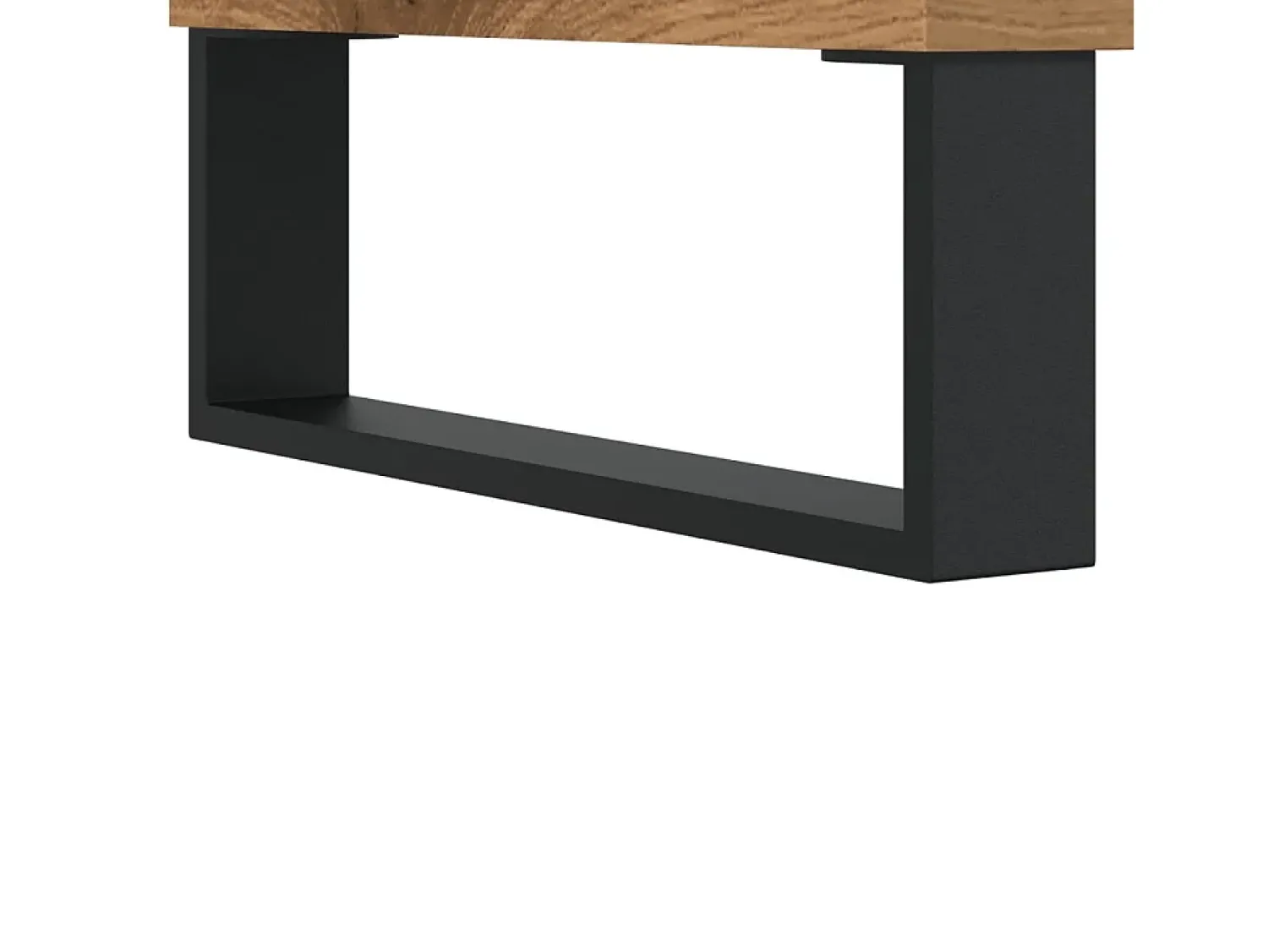 Mesa De Centro* Mesa de centro | Mesa de apoio 60x44.5x45 cm derivados madeira carvalho artisiano Castanho