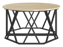 Mesa De Centro| Mesa de centro | Mesa de apoio Carvalho sonoma 80x80x42 cm Castanho