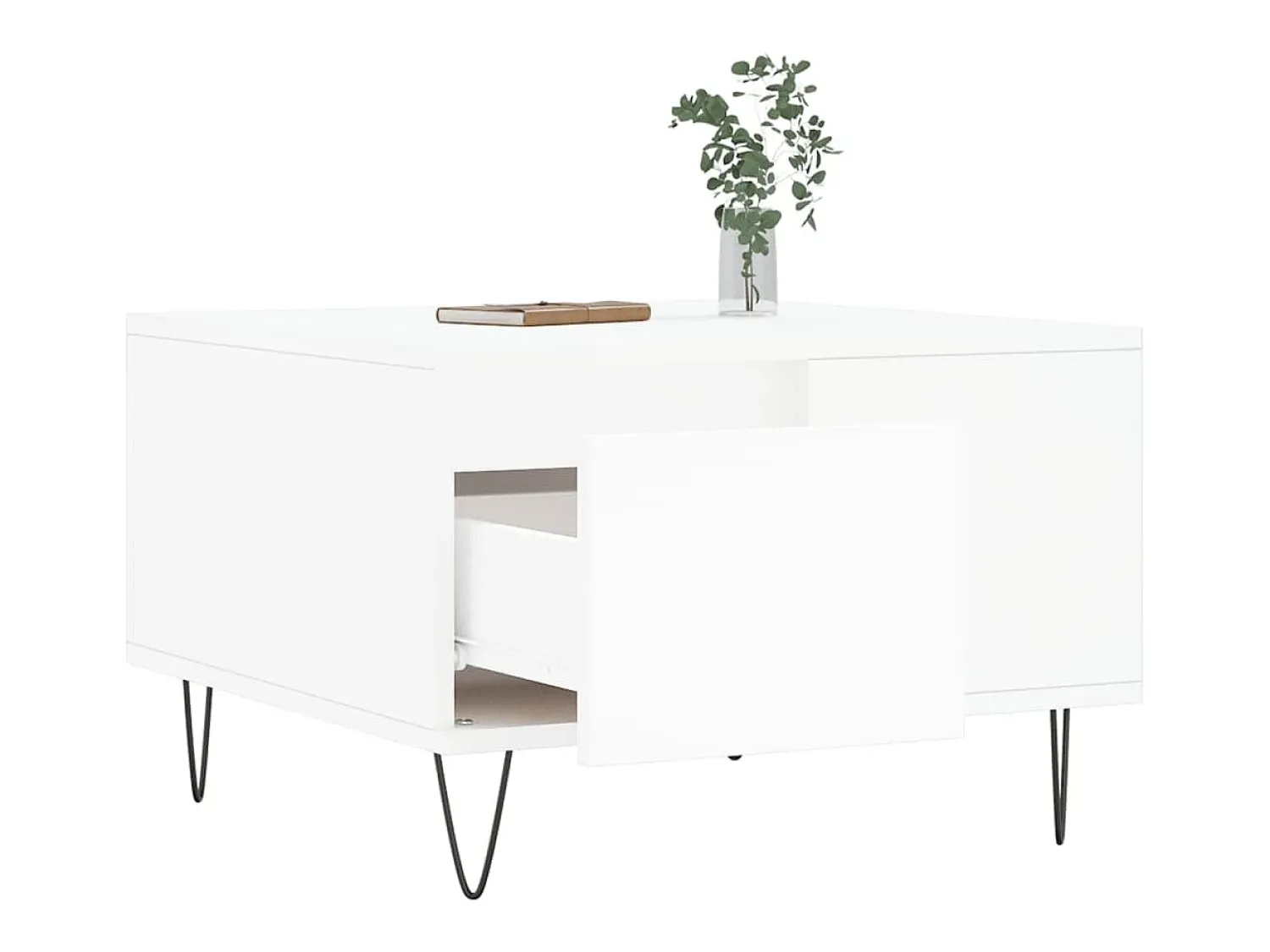 Mesa de centro | Mesa de apoio 55x55x36.5 cm derivados de madeira^ Mesa De Centro