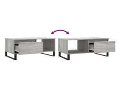 Mesa de centro | Mesa de apoio 90x50x36.5 cm derivados madeira sonoma^ Mesa De Centro