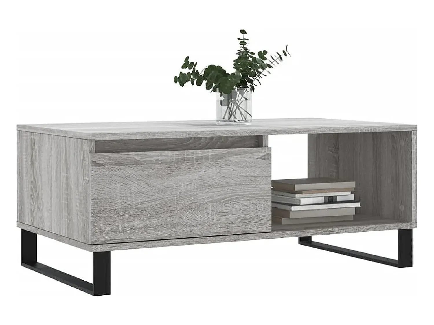 Mesa de centro | Mesa de apoio 90x50x36.5 cm derivados madeira sonoma^ Mesa De Centro
