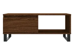 Mesa de centro | Mesa de apoio 90x50x36.5cm derivados madeira carvalho^ Mesa De Centro