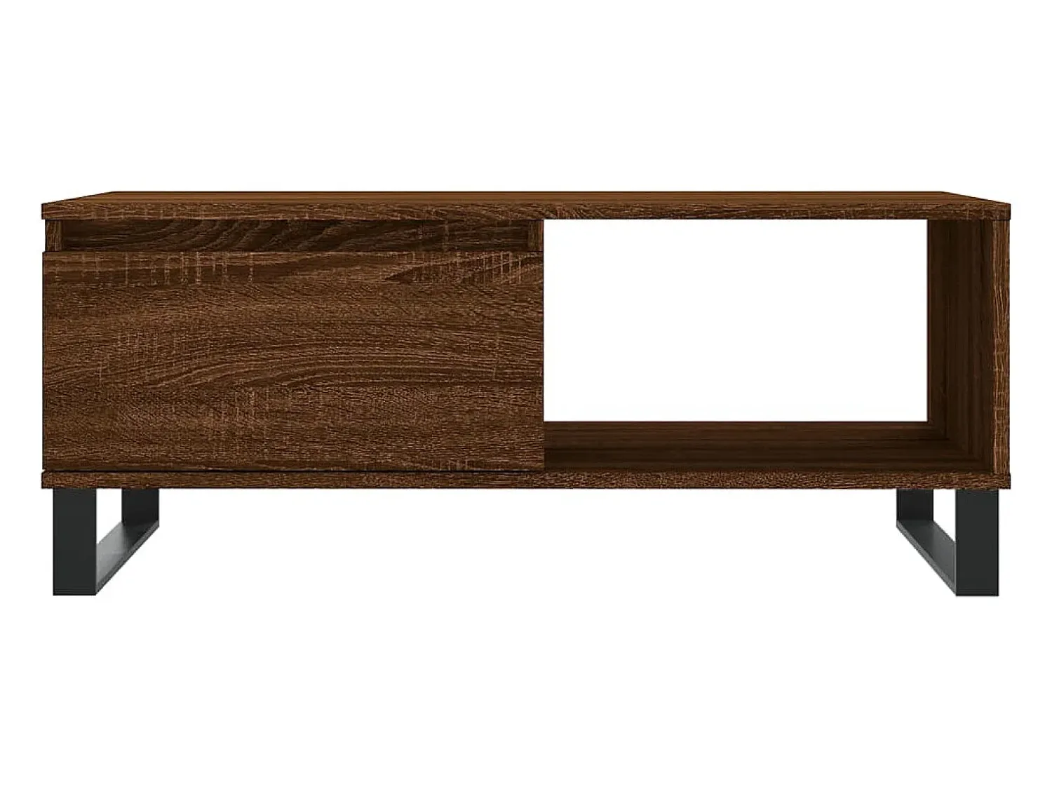 Mesa de centro | Mesa de apoio 90x50x36.5cm derivados madeira carvalho^ Mesa De Centro