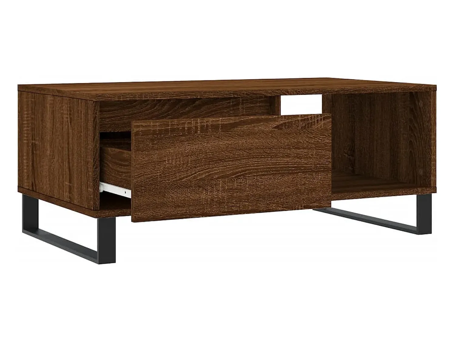 Mesa de centro | Mesa de apoio 90x50x36.5cm derivados madeira carvalho^ Mesa De Centro
