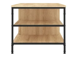 Mesa De Centro* Mesa de centro | Mesa de apoio 100x50x45 cm derivados madeira carvalho sonoma Castanho