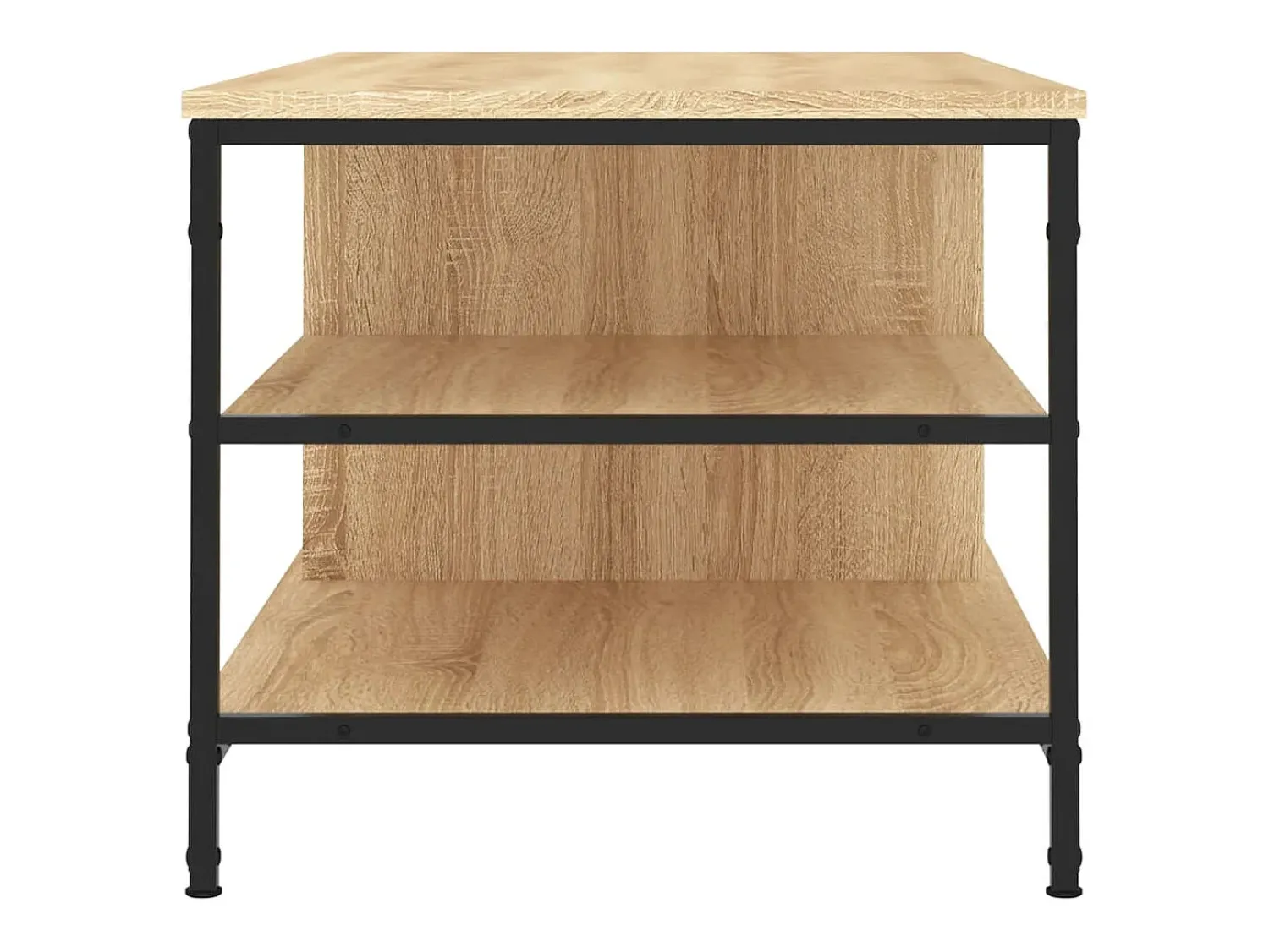 Mesa De Centro* Mesa de centro | Mesa de apoio 100x50x45 cm derivados madeira carvalho sonoma Castanho