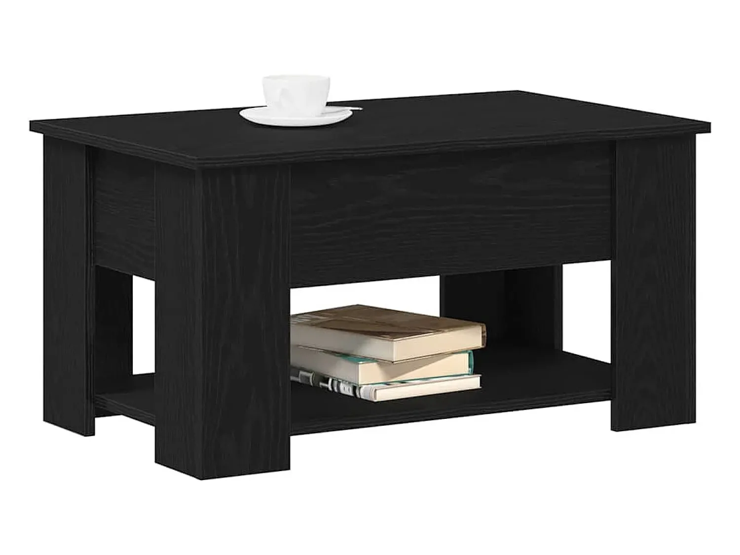 Sale Mesa de centro | Mesa de apoio Carvalho 79x49x41 cm Preto