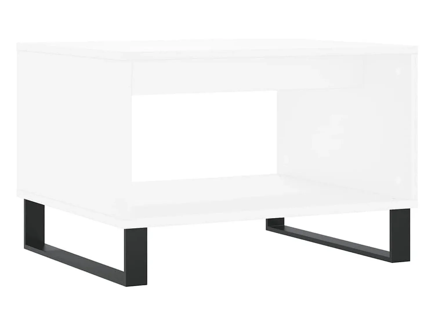 Discount Mesa de centro | Mesa de apoio 60x50x40 cm derivados de madeira Branco