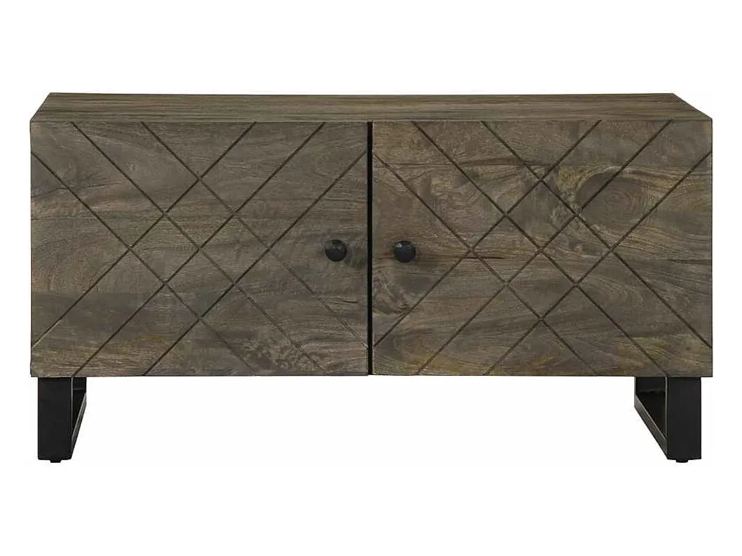 Mesa de centro | Mesa de apoio 80x50x40 cm madeira de mangueira maciça^ Mesa De Centro