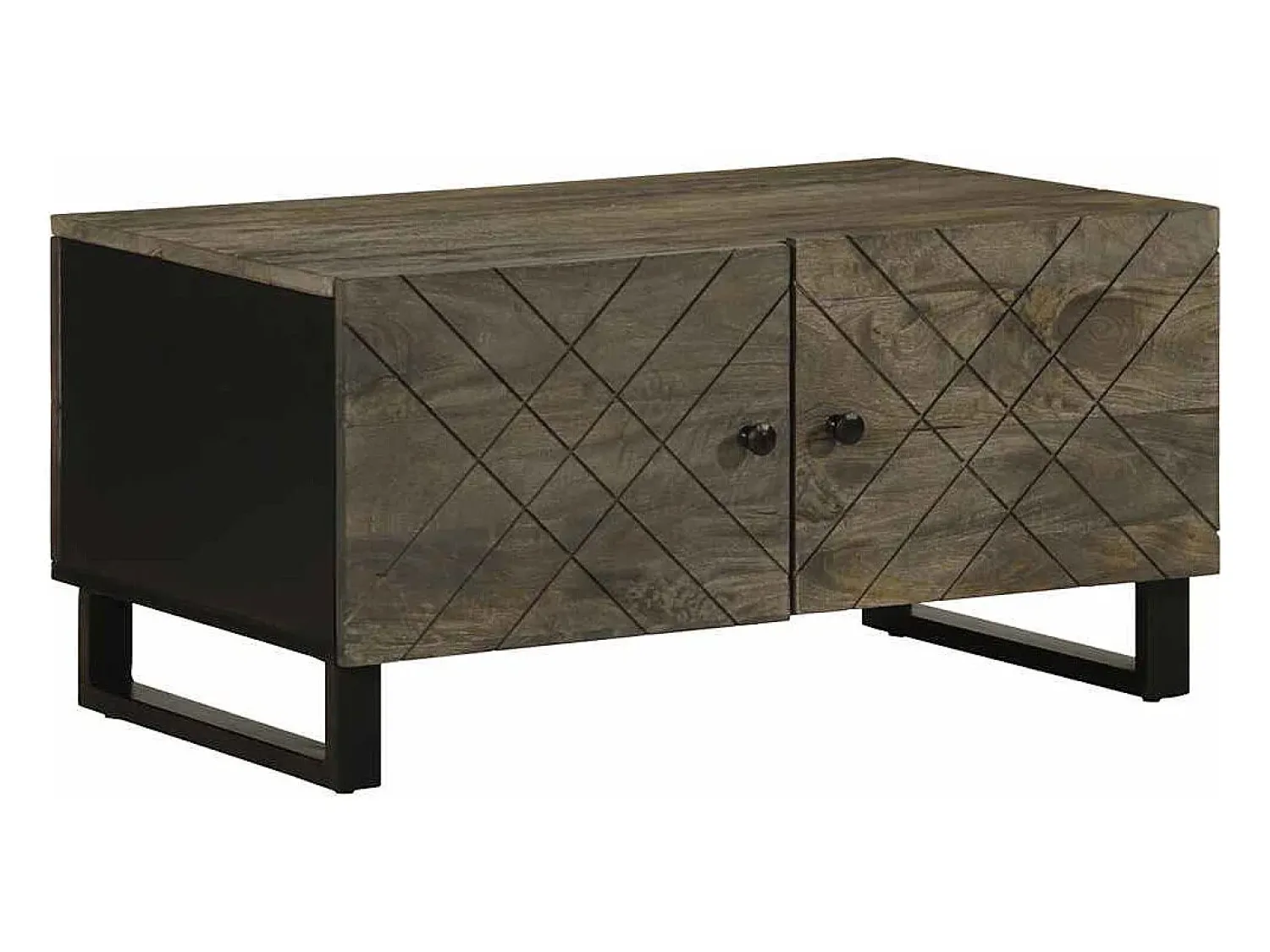 Mesa de centro | Mesa de apoio 80x50x40 cm madeira de mangueira maciça^ Mesa De Centro