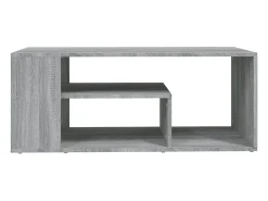 Mesa De Centro* Mesa de centro | Mesa de apoio 100x50x40cm derivados de madeira sonoma Cinzento
