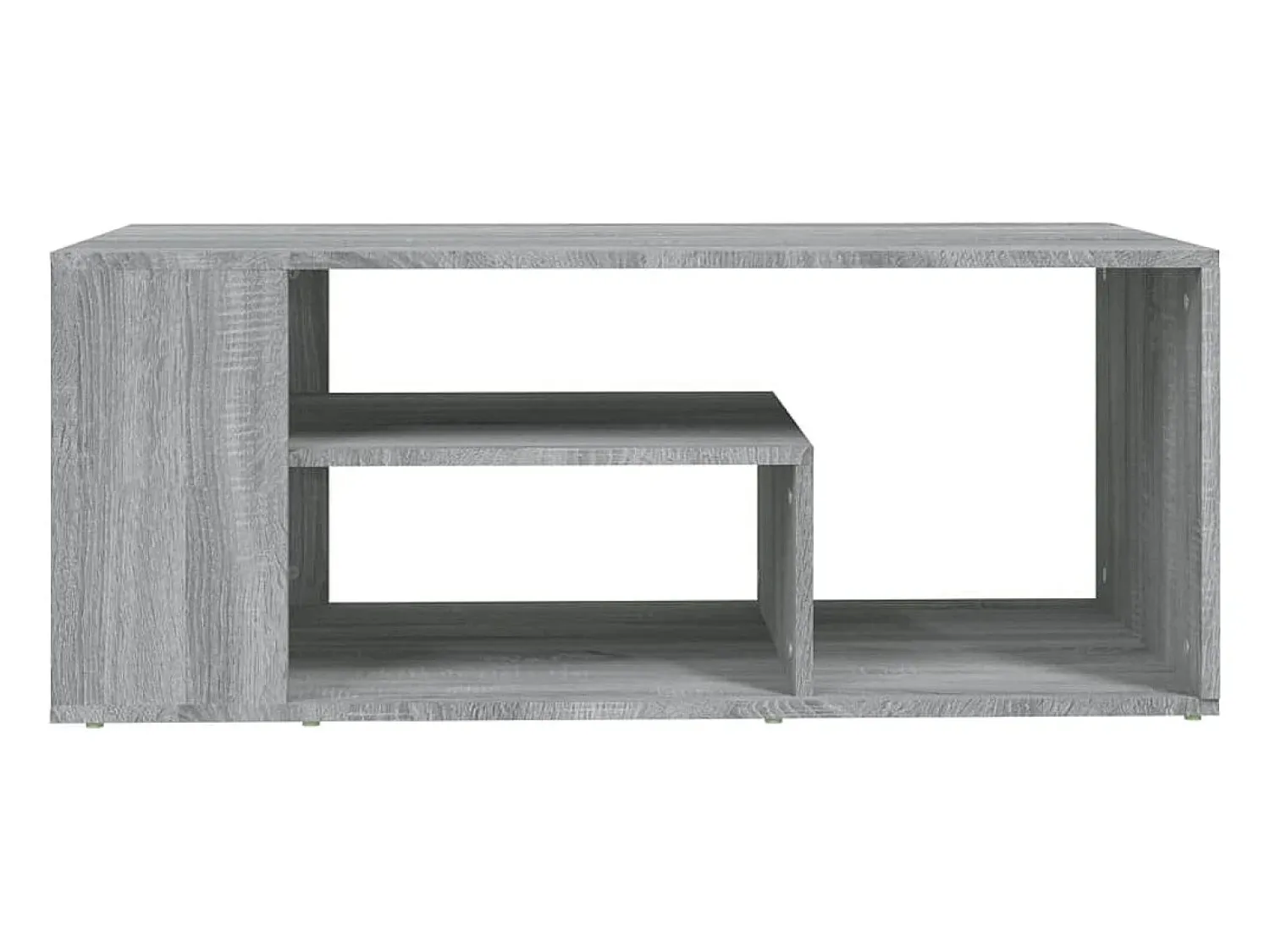 Mesa De Centro* Mesa de centro | Mesa de apoio 100x50x40cm derivados de madeira sonoma Cinzento
