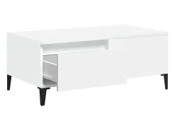 Mesa De Centro| Mesa de centro | Mesa de apoio 90x50x36.5 cm derivados de madeira Branco