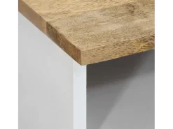 Mesa De Centro* Mesa de centro | Mesa de apoio | Mesa de café 80x54x40 cm madeira de mangueira maciça Castanho