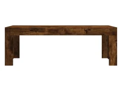 Best Mesa de centro | Mesa de apoio 102x50x36 cm madeira processada carvalho fumado Castanho