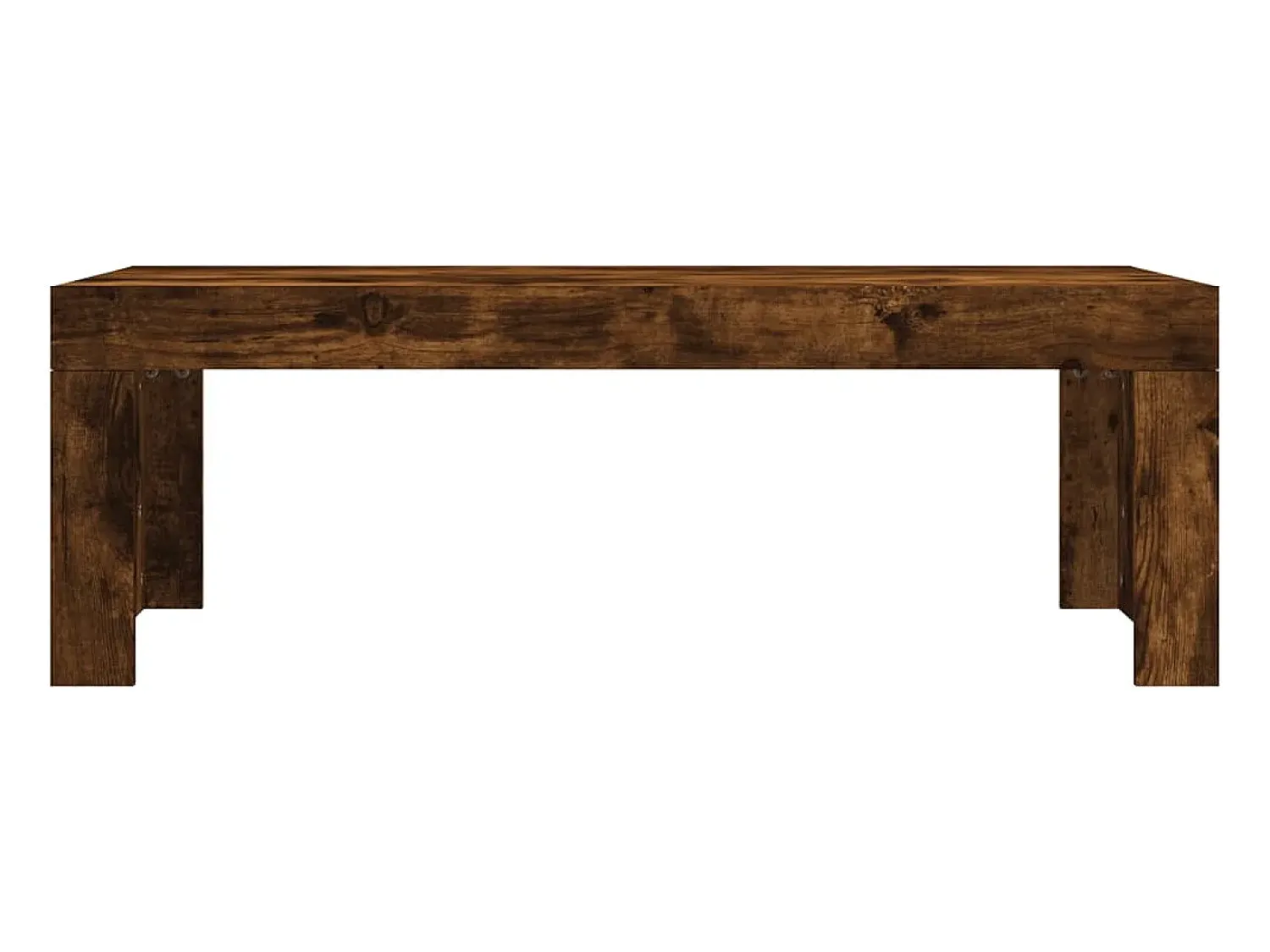 Best Mesa de centro | Mesa de apoio 102x50x36 cm madeira processada carvalho fumado Castanho
