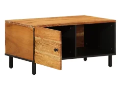 Mesa De Centro| Mesa de centro | Mesa de apoio | Mesa de café 80x50x40 cm madeira de acácia maciça Castanho