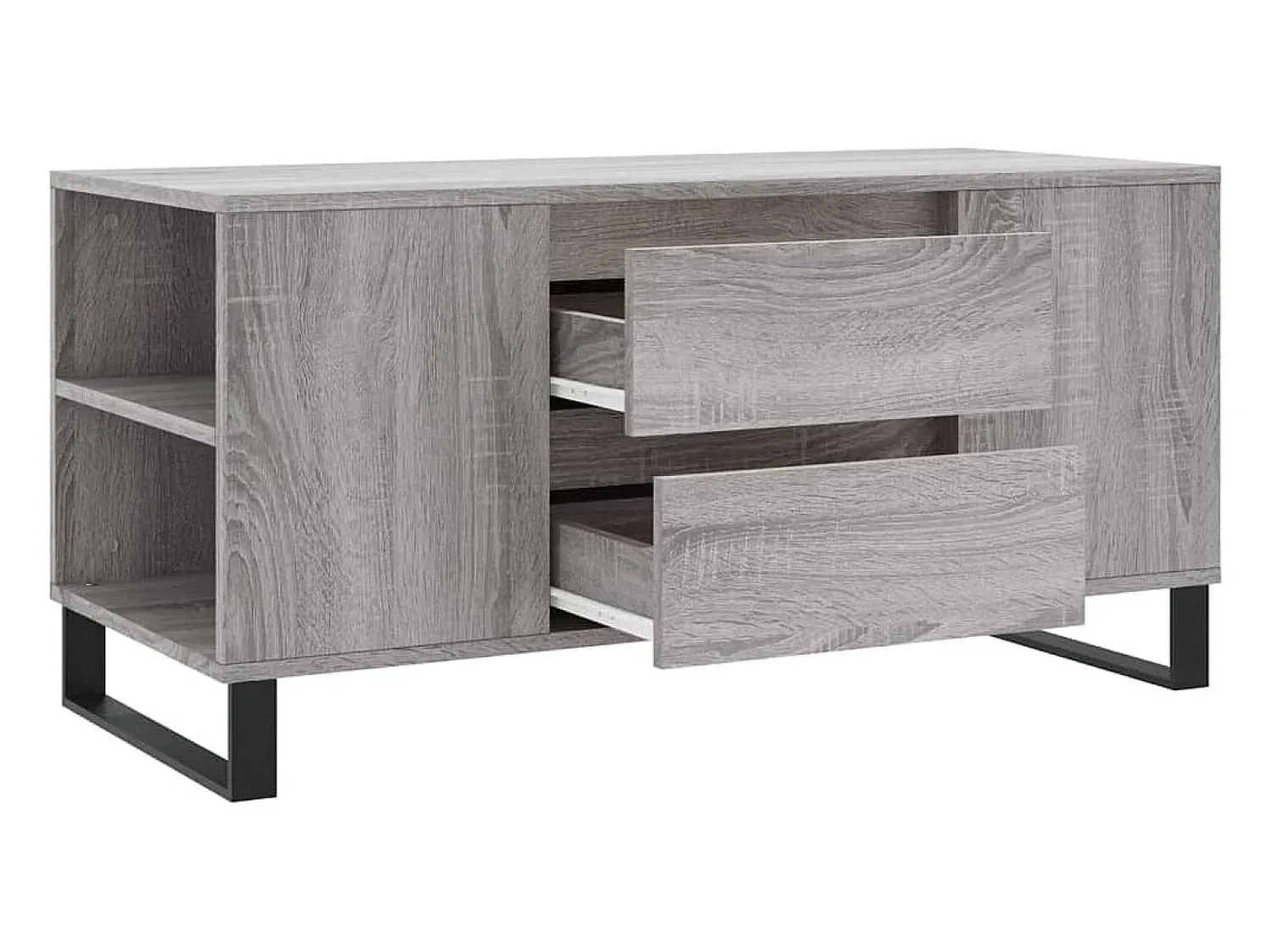New Mesa de centro | Mesa de apoio derivados de madeira sonoma cinza Cinzento