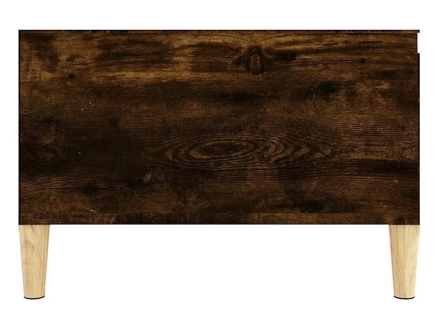 Hot Mesa de centro | Mesa de apoio 55x55x36.5 cm derivados madeira carvalho fumado Castanho