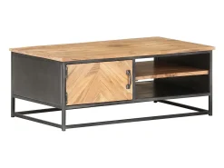 Outlet Mesa de centro | Mesa de apoio | Mesa de café 90x50x35 cm madeira de acácia maciça Castanho