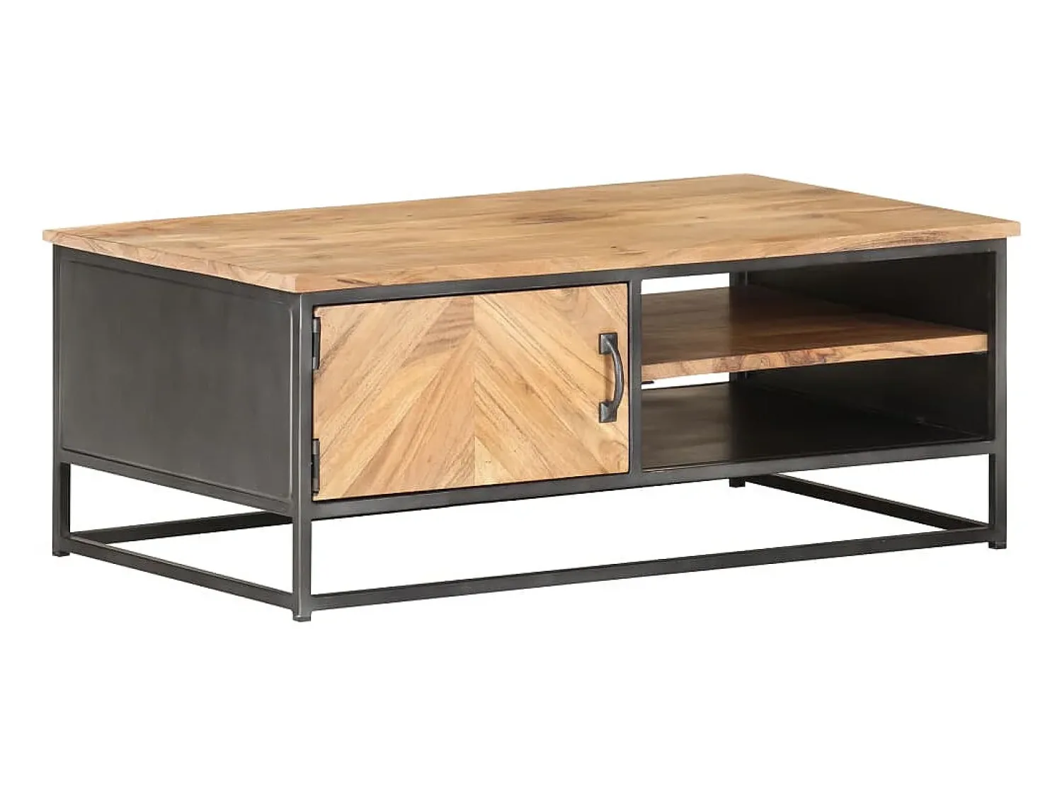Outlet Mesa de centro | Mesa de apoio | Mesa de café 90x50x35 cm madeira de acácia maciça Castanho