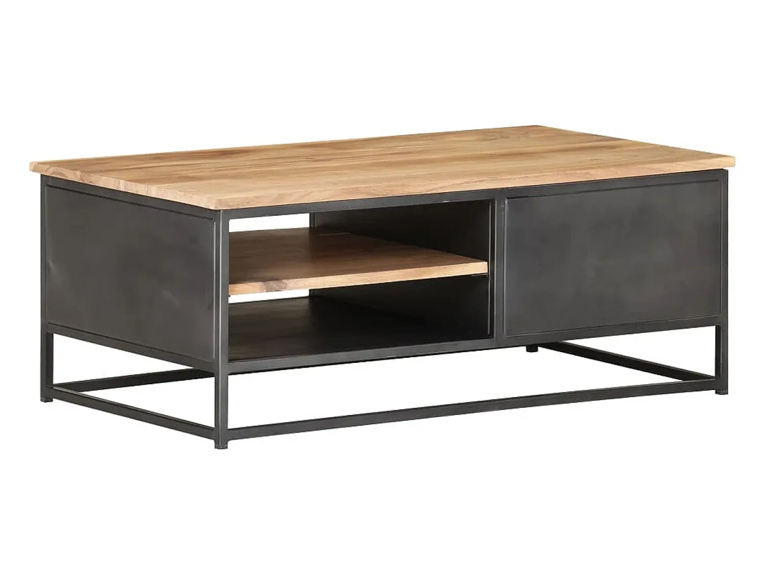 Outlet Mesa de centro | Mesa de apoio | Mesa de café 90x50x35 cm madeira de acácia maciça Castanho