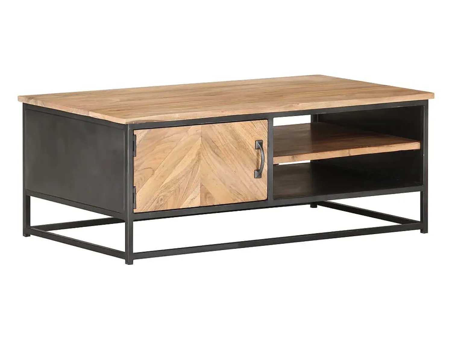 Outlet Mesa de centro | Mesa de apoio | Mesa de café 90x50x35 cm madeira de acácia maciça Castanho