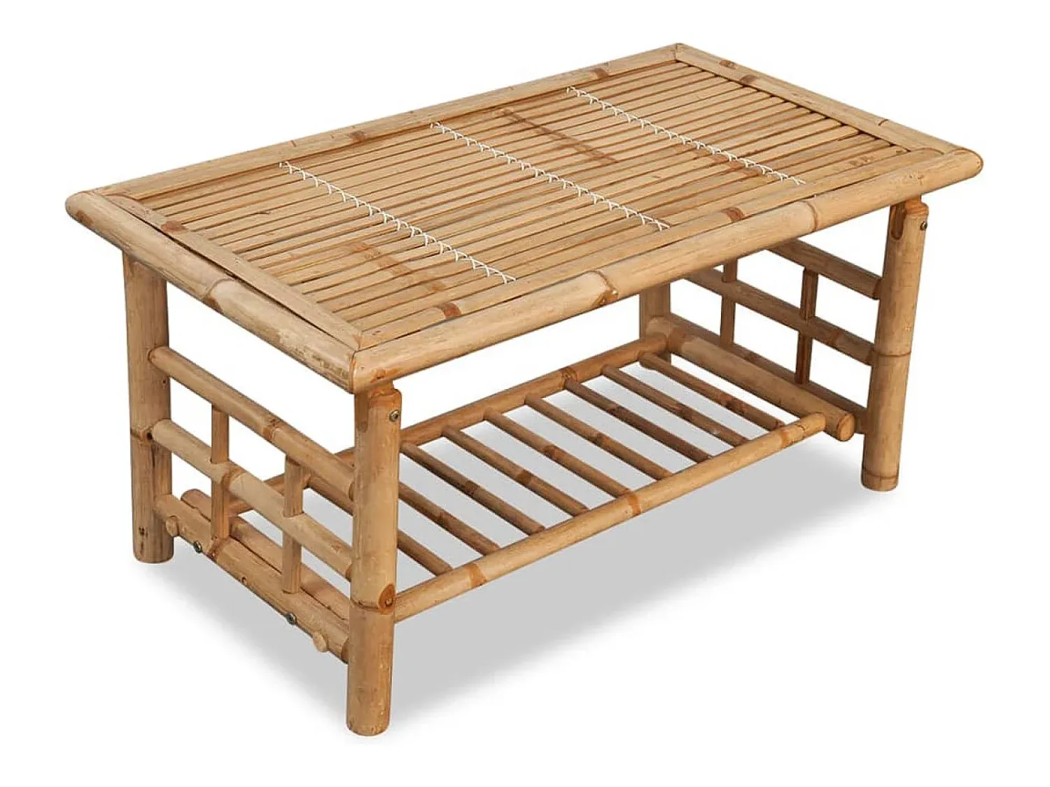 Mesa de centro | Mesa de apoio 90x50x45 cm bambu^ Mesa De Centro