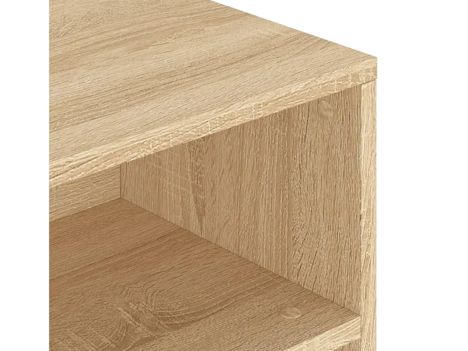 Mesa De Centro| Mesa de centro | Mesa de apoio 90x55x42.5 cm derivados madeira carvalho sonoma Castanho
