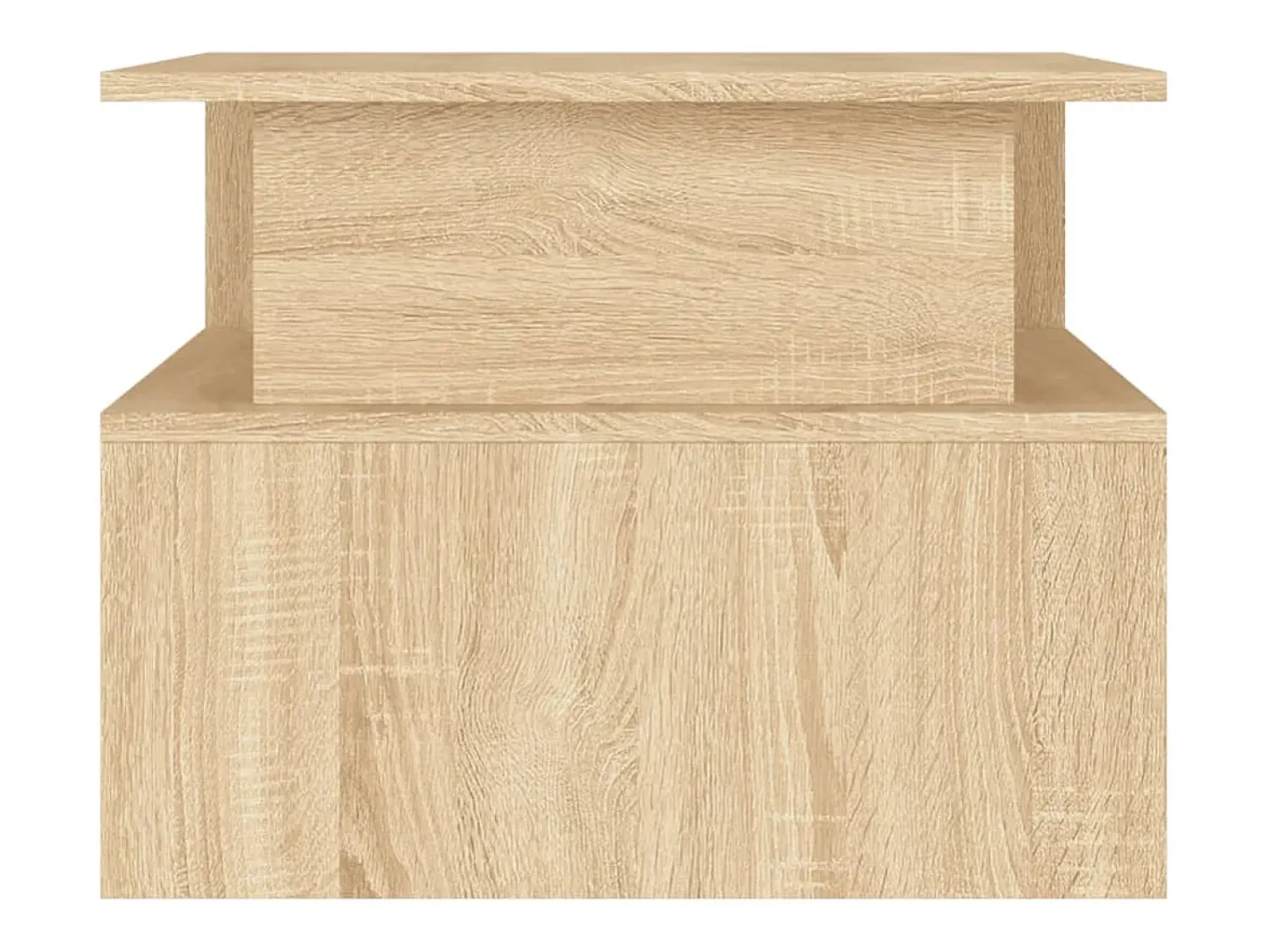 Mesa De Centro| Mesa de centro | Mesa de apoio 90x55x42.5 cm derivados madeira carvalho sonoma Castanho