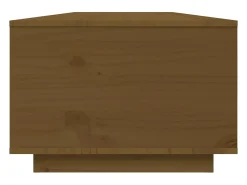Mesa De Centro* Mesa de centro | Mesa de apoio 80x50x35.5 cm madeira pinho maciça -mel Castanho