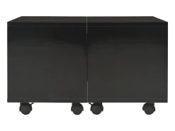 Mesa de centro | Mesa de apoio 60x60x35 cm contraplacado brilhante^ Mesa De Centro