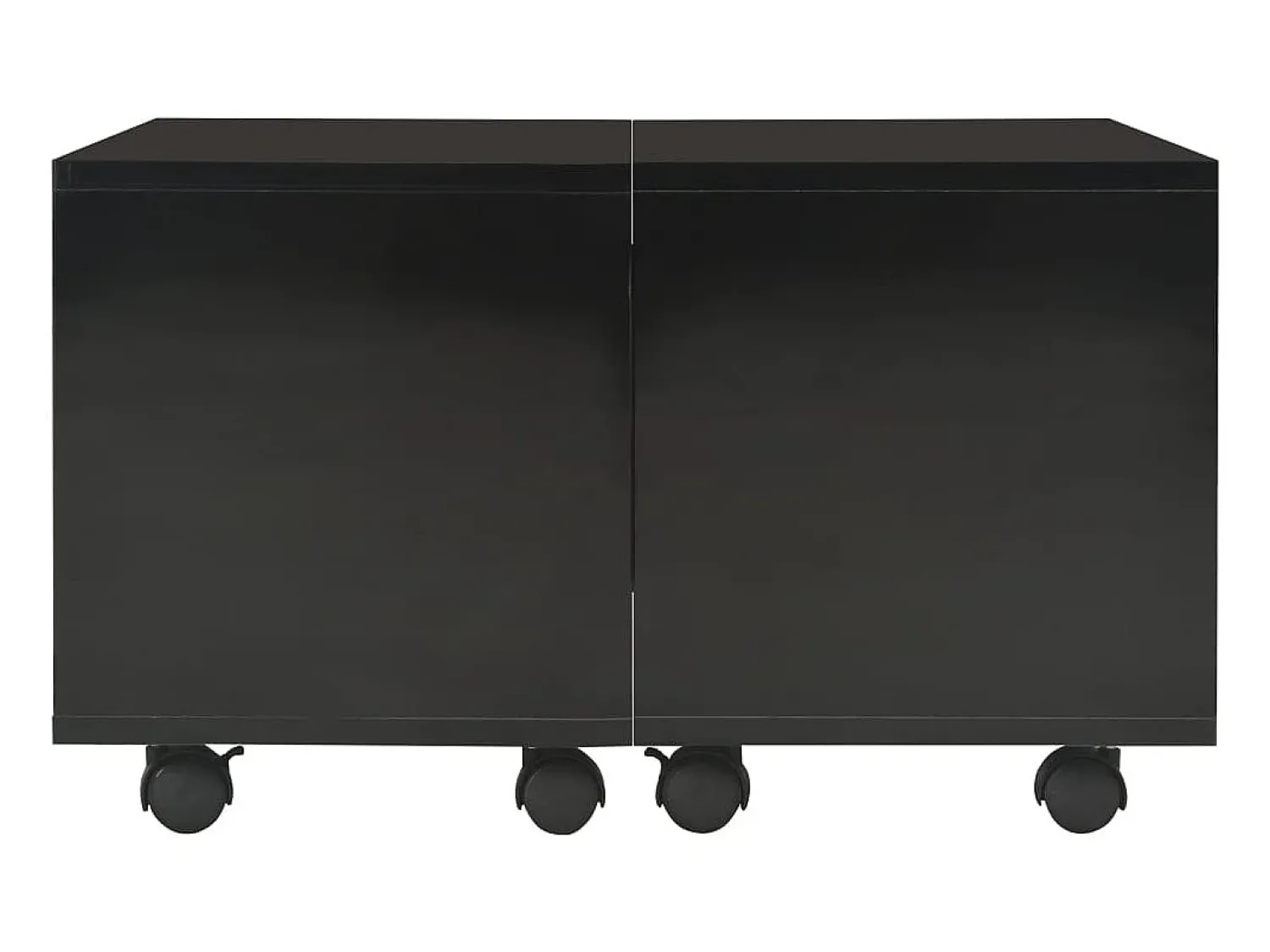 Mesa de centro | Mesa de apoio 60x60x35 cm contraplacado brilhante^ Mesa De Centro