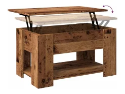 Mesa de centro | Mesa de apoio | Mesa de café 79x49x41 cm derivados madeira madeira velha^ Mesa De Centro