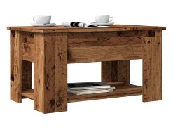 Mesa de centro | Mesa de apoio | Mesa de café 79x49x41 cm derivados madeira madeira velha^ Mesa De Centro