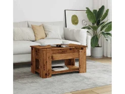 Mesa de centro | Mesa de apoio | Mesa de café 79x49x41 cm derivados madeira madeira velha^ Mesa De Centro