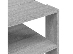 Mesa De Centro| Mesa de centro | Mesa de apoio 59.5x59.5x40 cm derivados madeira cinza sonoma Cinzento