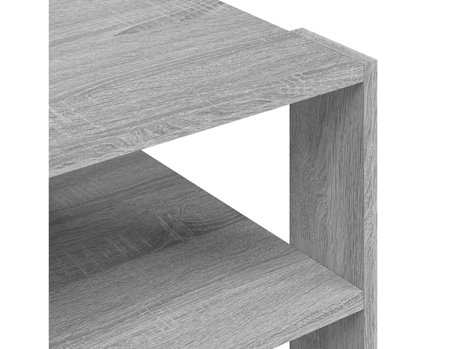 Mesa De Centro| Mesa de centro | Mesa de apoio 59.5x59.5x40 cm derivados madeira cinza sonoma Cinzento