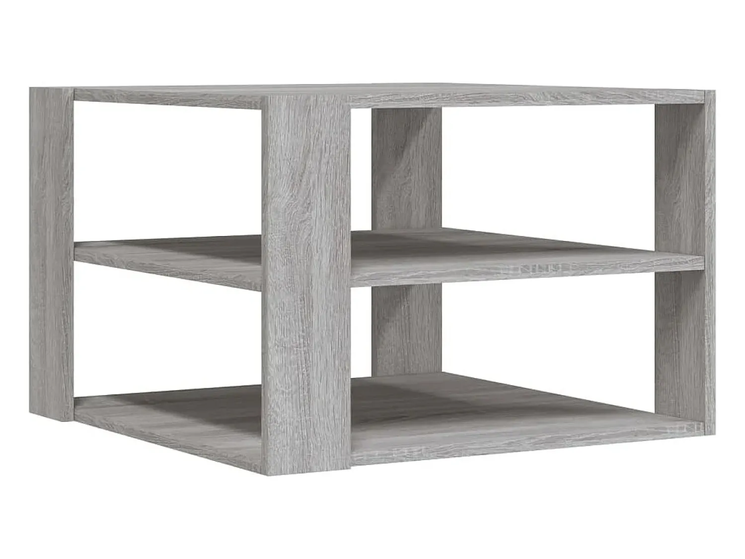 Mesa De Centro| Mesa de centro | Mesa de apoio 59.5x59.5x40 cm derivados madeira cinza sonoma Cinzento
