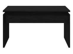 Mesa De Centro| Mesa de centro | Mesa de apoio Carvalho 68x38x50 cm Preto