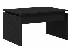 Mesa De Centro| Mesa de centro | Mesa de apoio Carvalho 68x38x50 cm Preto