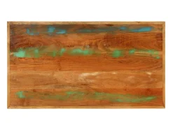 New Mesa de centro | Mesa de apoio | Mesa de café 100x55x45 cm madeira recuperada maciça Multicor