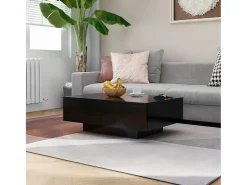 Mesa de centro | Mesa de apoio 90x60x31 cm contraplacado Preto