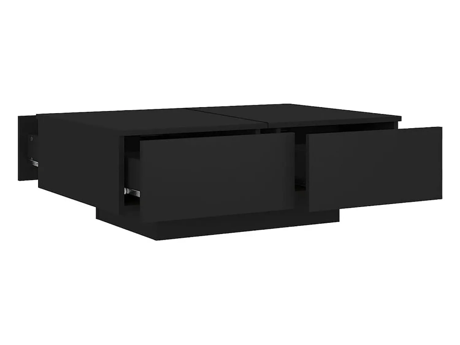 Mesa de centro | Mesa de apoio 90x60x31 cm contraplacado Preto