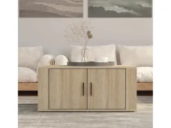 Discount Mesa de centro | Mesa de apoio 80x50x36 cm derivados madeira carvalho sonoma Castanho