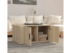 Discount Mesa de centro | Mesa de apoio 80x50x36 cm derivados madeira carvalho sonoma Castanho