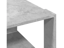 Mesa de centro | Mesa de apoio 51.5x51.5x30 cm derivados madeira cinza-cimento^ Mesa De Centro