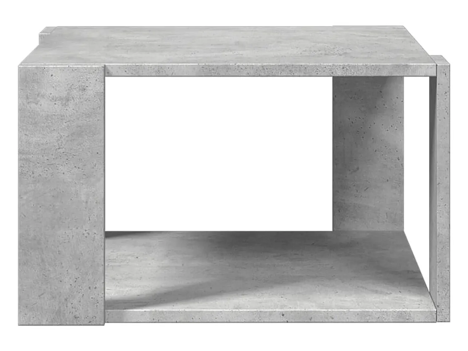 Mesa de centro | Mesa de apoio 51.5x51.5x30 cm derivados madeira cinza-cimento^ Mesa De Centro